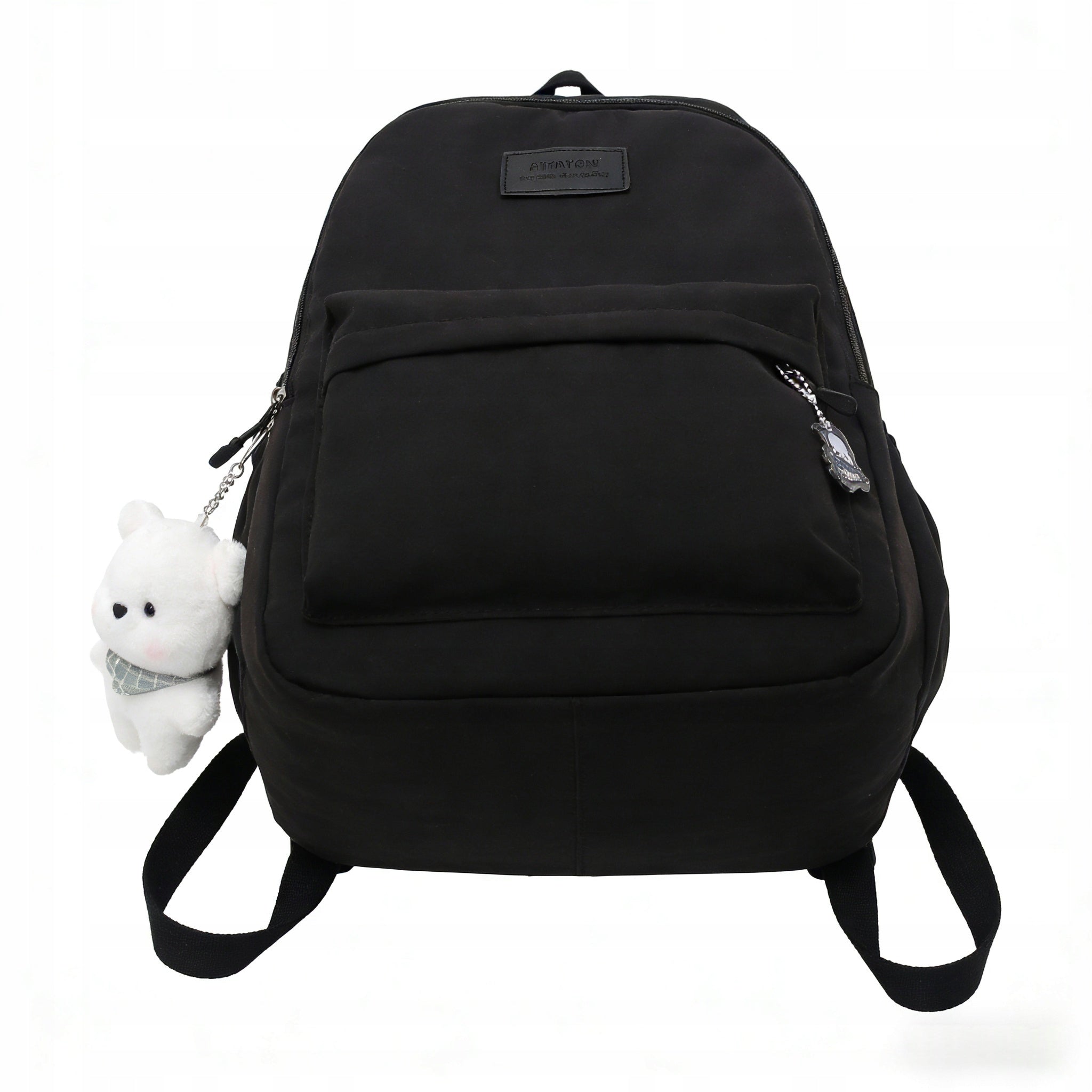 Backpack Lightweight Black Youth Sports School + Keychain Bear Manufacturer code ZHOU-282