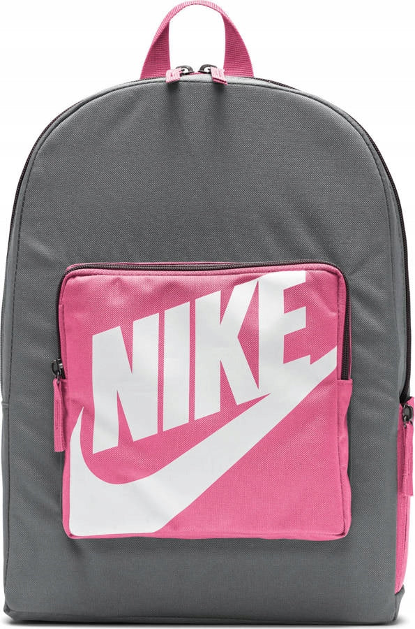 Backpack NIKE Children's School Classic Urban Grey with Pink 16L
