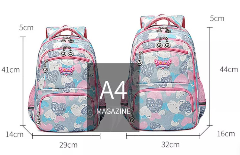 Backpack Nice Colors School Notebook Satchel Large Solid for Girls Manufacturer code AT)(