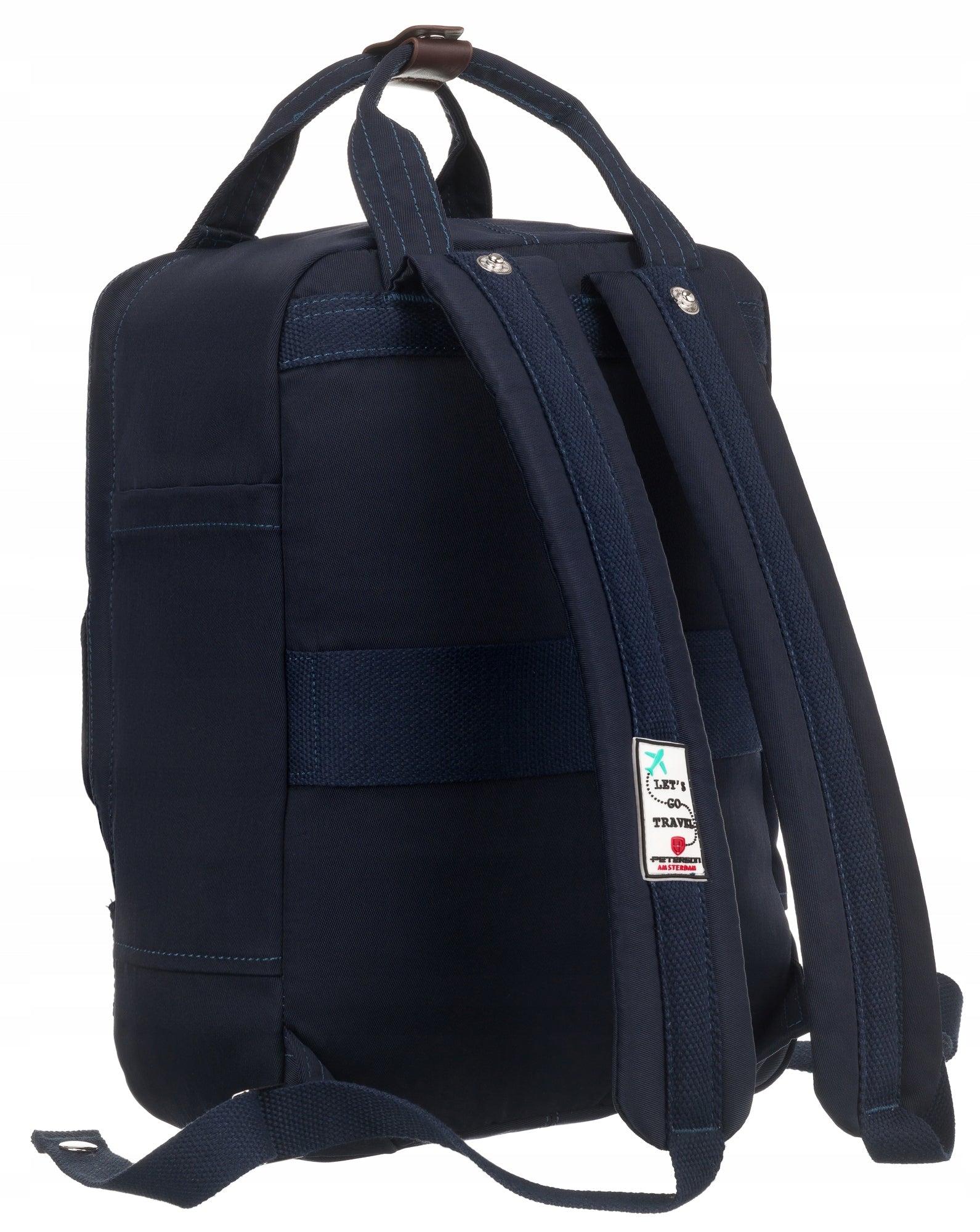 Backpack PETERSON city school PTN 2023-6-1454 navy blue Gender woman