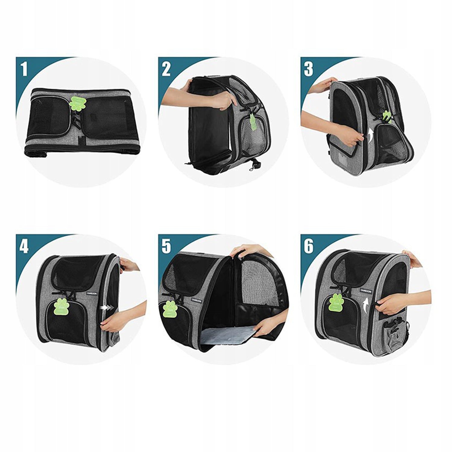 Backpack Pecute 34 cm x 28 cm x 44 cm black Product depth 28 cm