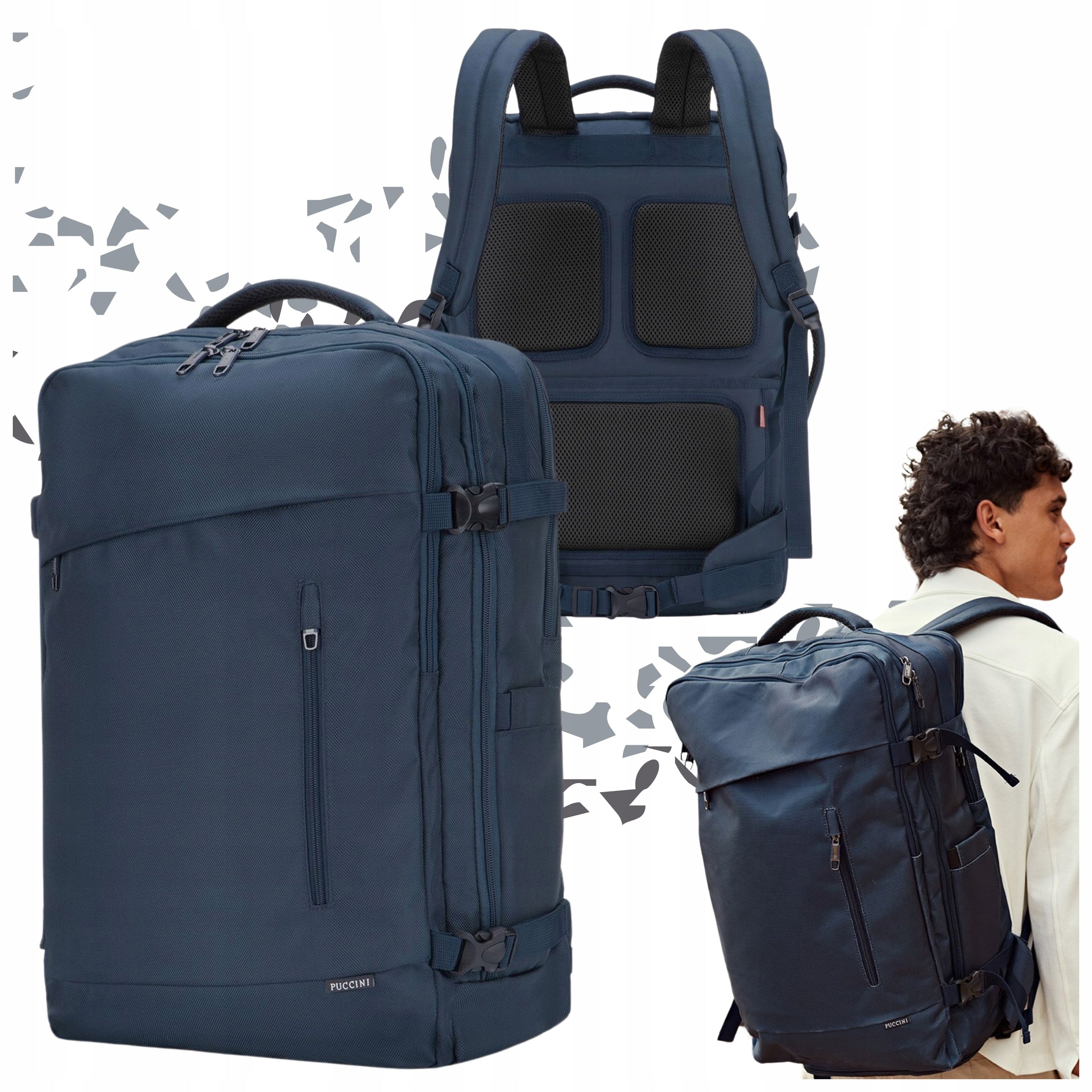 Backpack Puccini Hand Luggage Airplane for Airplane 55x37x20 cm