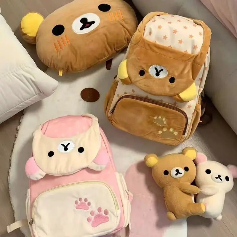 Backpack Rilakkuma San-X pink yellow Character/Title other