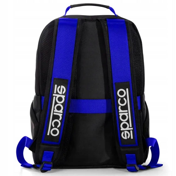 Backpack SPARCO STAGE - black and blue Packaging status original