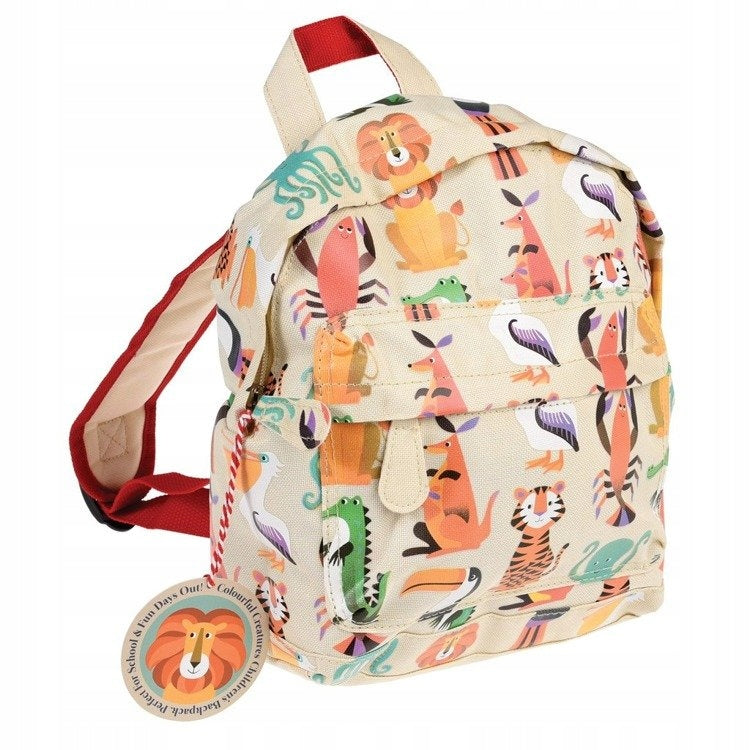 Backpack Satchel Colorful Animals Preschooler