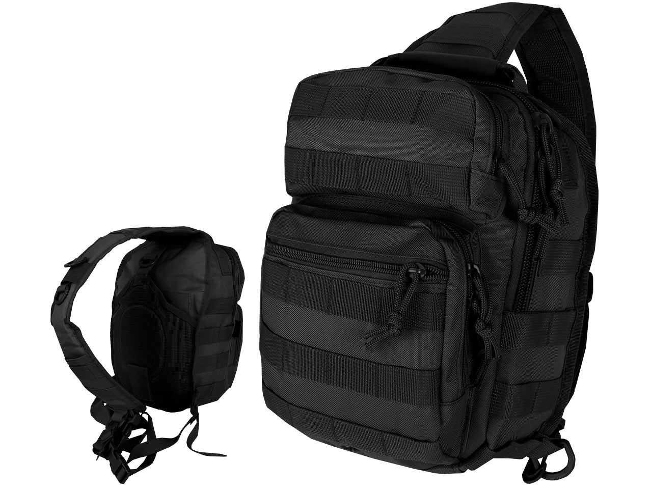 Backpack Single Shoulder Bag Mil-Tec 10L US Assault SMALL One Strap black