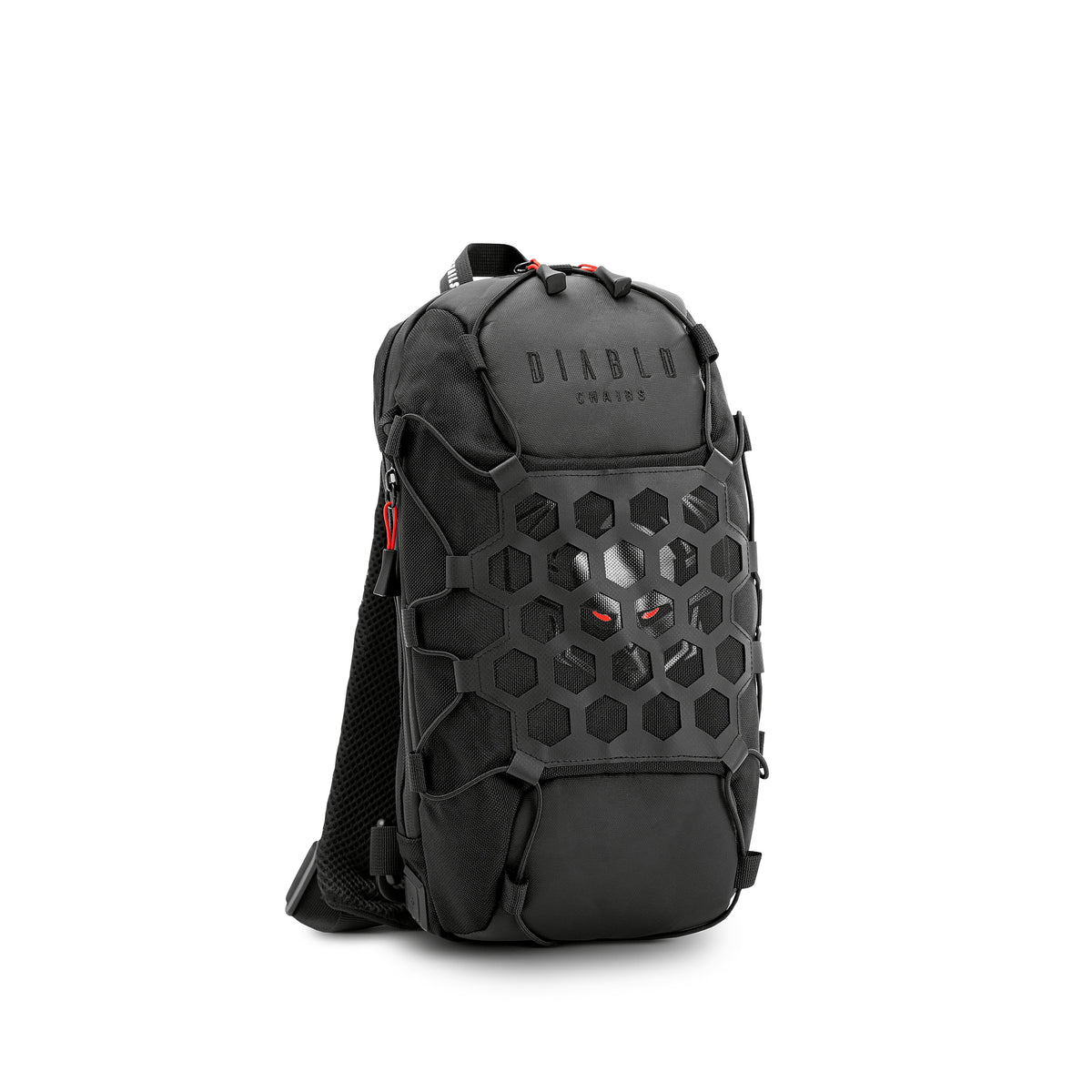 Backpack Sling Bag with USB Practical Compact DIABLO Black