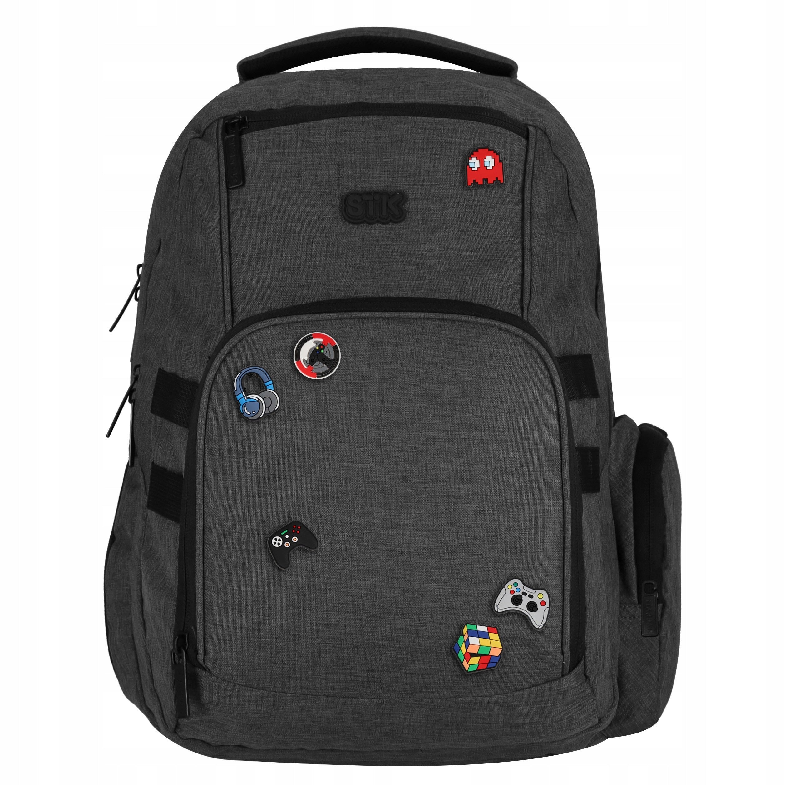 Backpack Sport Melange grey with pins STARPAK 585725