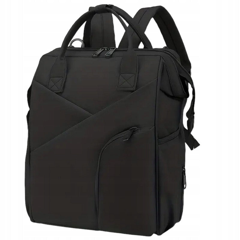 Backpack Stroller Bag BLACK Spacious Large A4 for School Work Walk