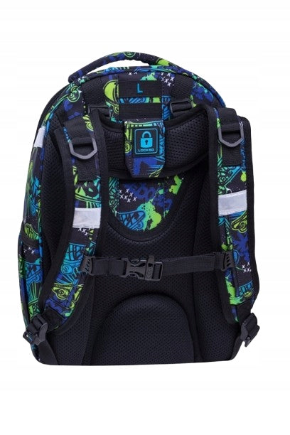 Backpack - TORNISTER with chest strap CoolPack SKATE NIGHT to 1st class Brand CoolPack