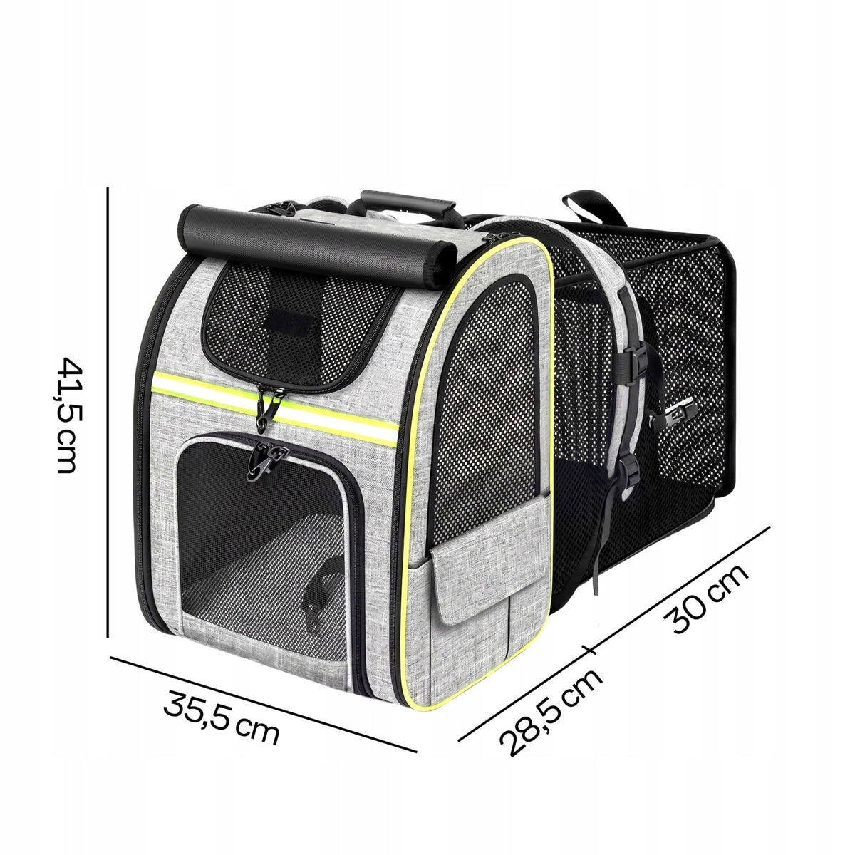 Backpack Transporter For Cat Rabbit Dog Large Playpen With Reflective Ventilation Packaging status original