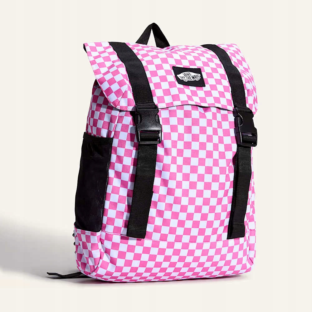 Backpack Vans Utility Checkerboard Pink Fizz pink VN000PSFFRQ + pencil case Packaging status original