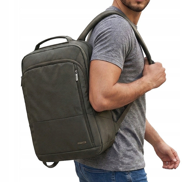 Backpack WITTCHEN 29-3P-221 grey, for airplane, for laptop 15,6” 42x29x13 cm