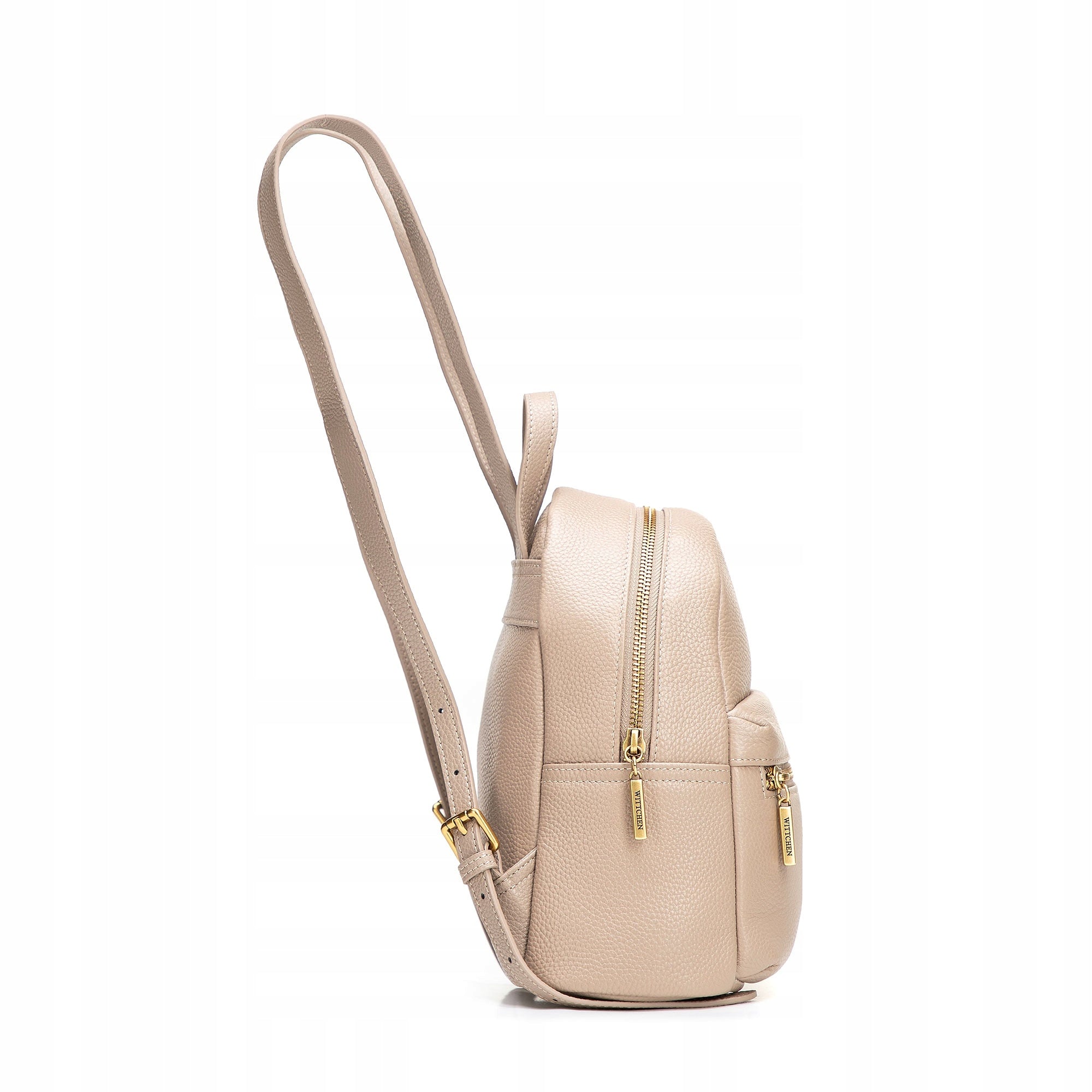 Backpack WITTCHEN women's small genuine leather 102-4E-623-9 beige Brand WITTCHEN