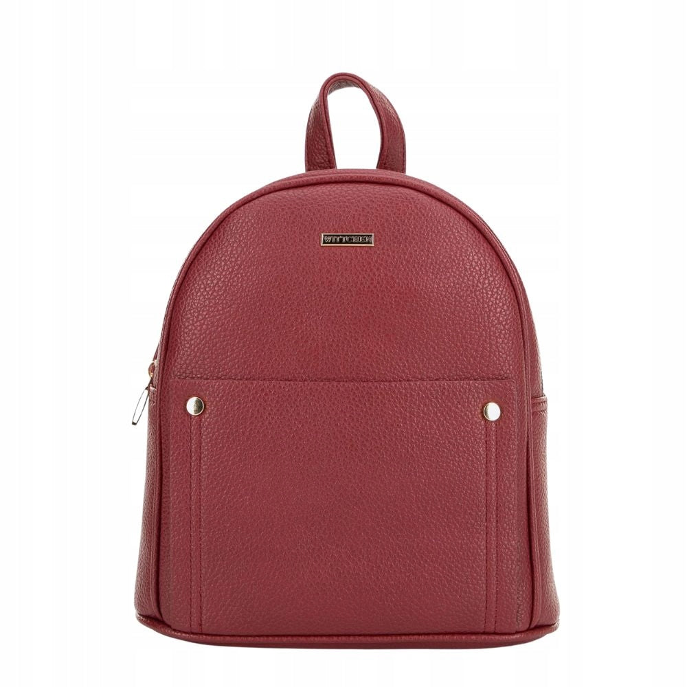 Backpack Wittchen Young with eco-leather 29-4Y-603-3 burgundy