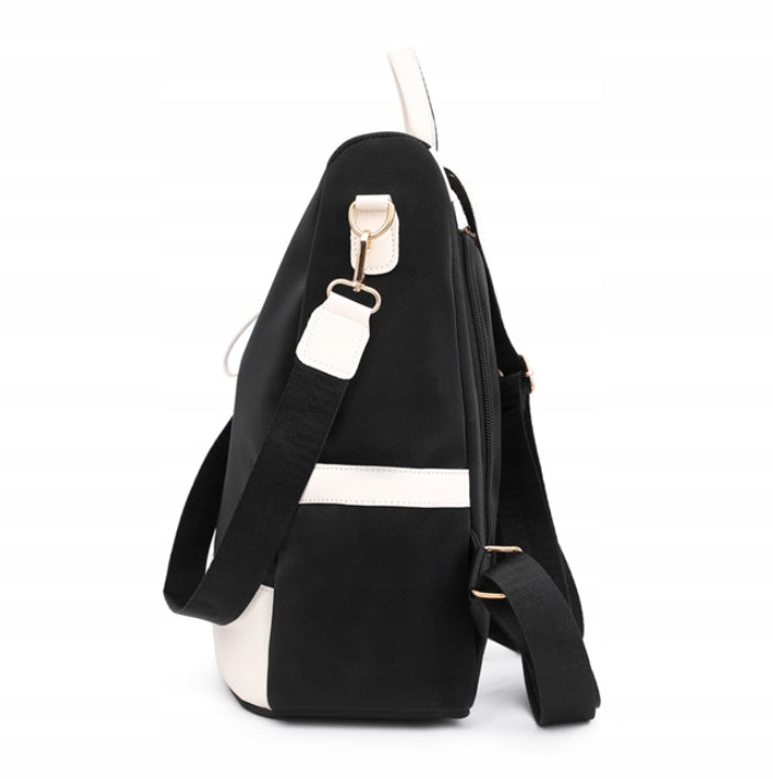 Backpack Women's Backpack Bag Black White 2in1 Anti-Theft Elegant Brand Likado