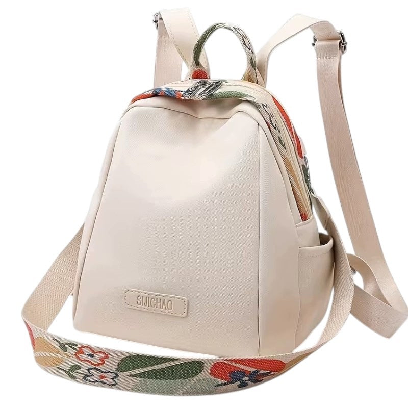 Backpack Women's Bag Beige Cream 2in1 Backpack