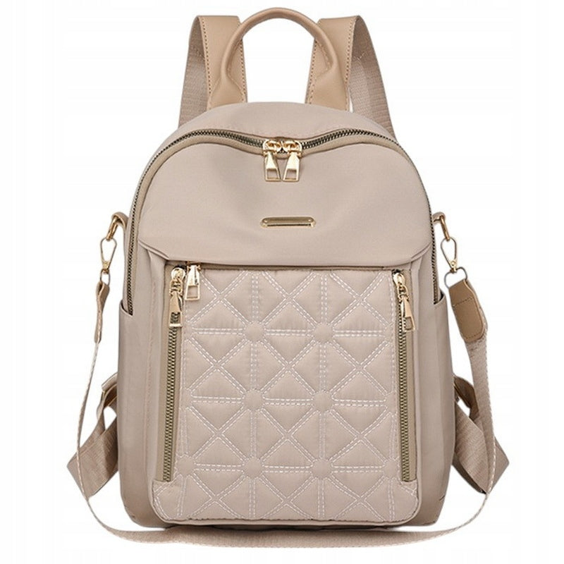 Backpack Women's Bag CREAM Beige 2in1 Backpack for School Work Packaging status original