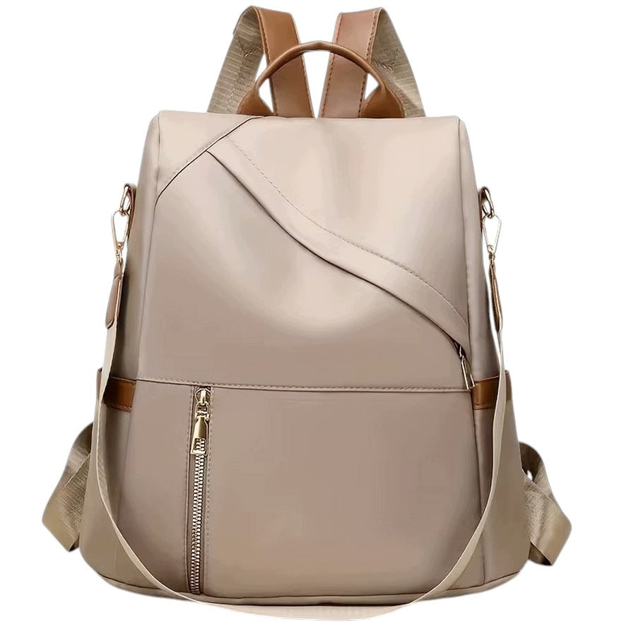 Backpack Women's Bag Cream Beige 2in1 Anti-Theft Urban Backpack