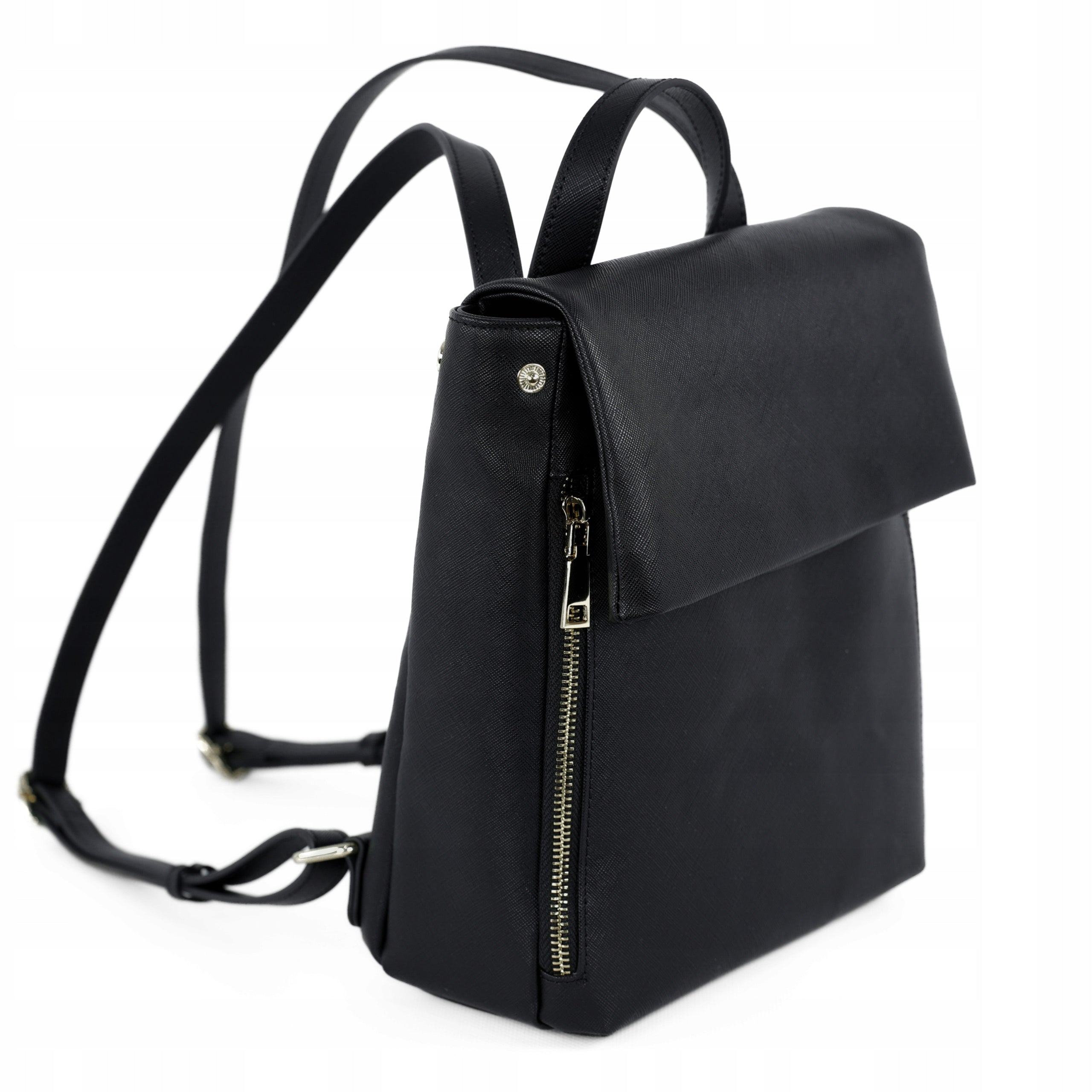 Backpack Women's urban small Black backpack elegant roomy strong SOLIER Brand Solier