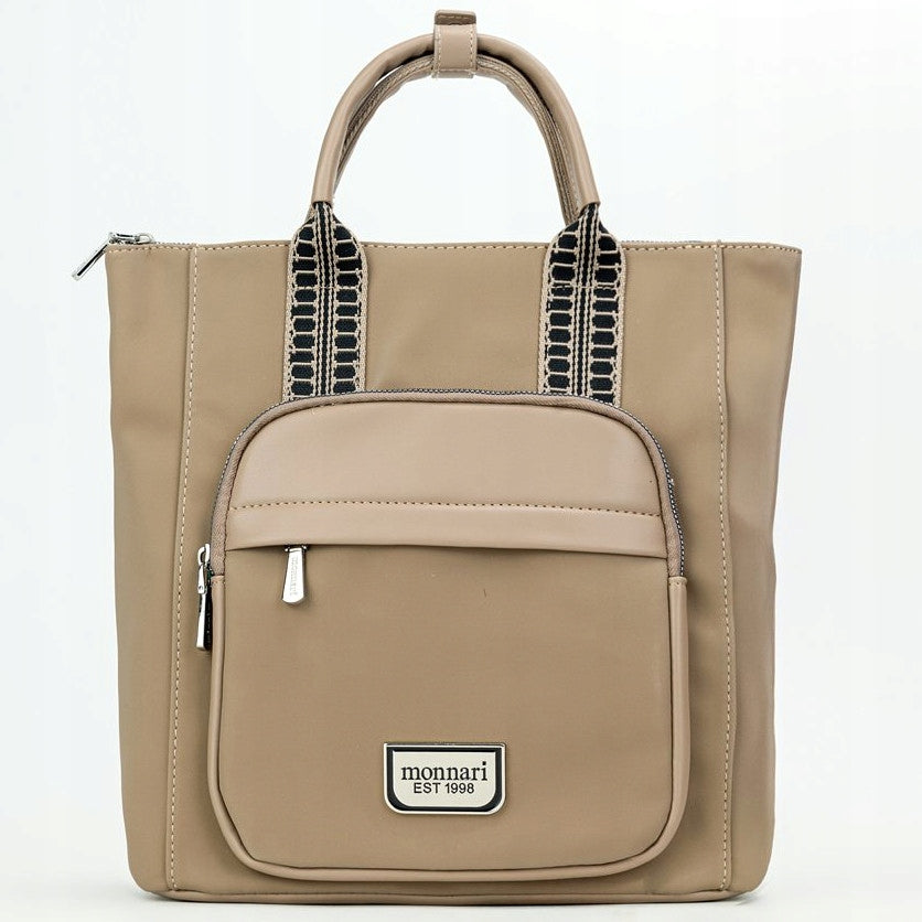 Backpack-bag 2 in 1 women's Monnari BAG1980-015 beige