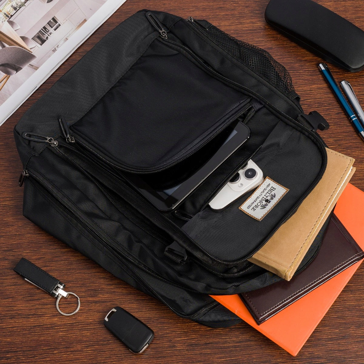 Backpack bag small luggage roomy for aircraft cabin aircraft Beltimore Packaging status original