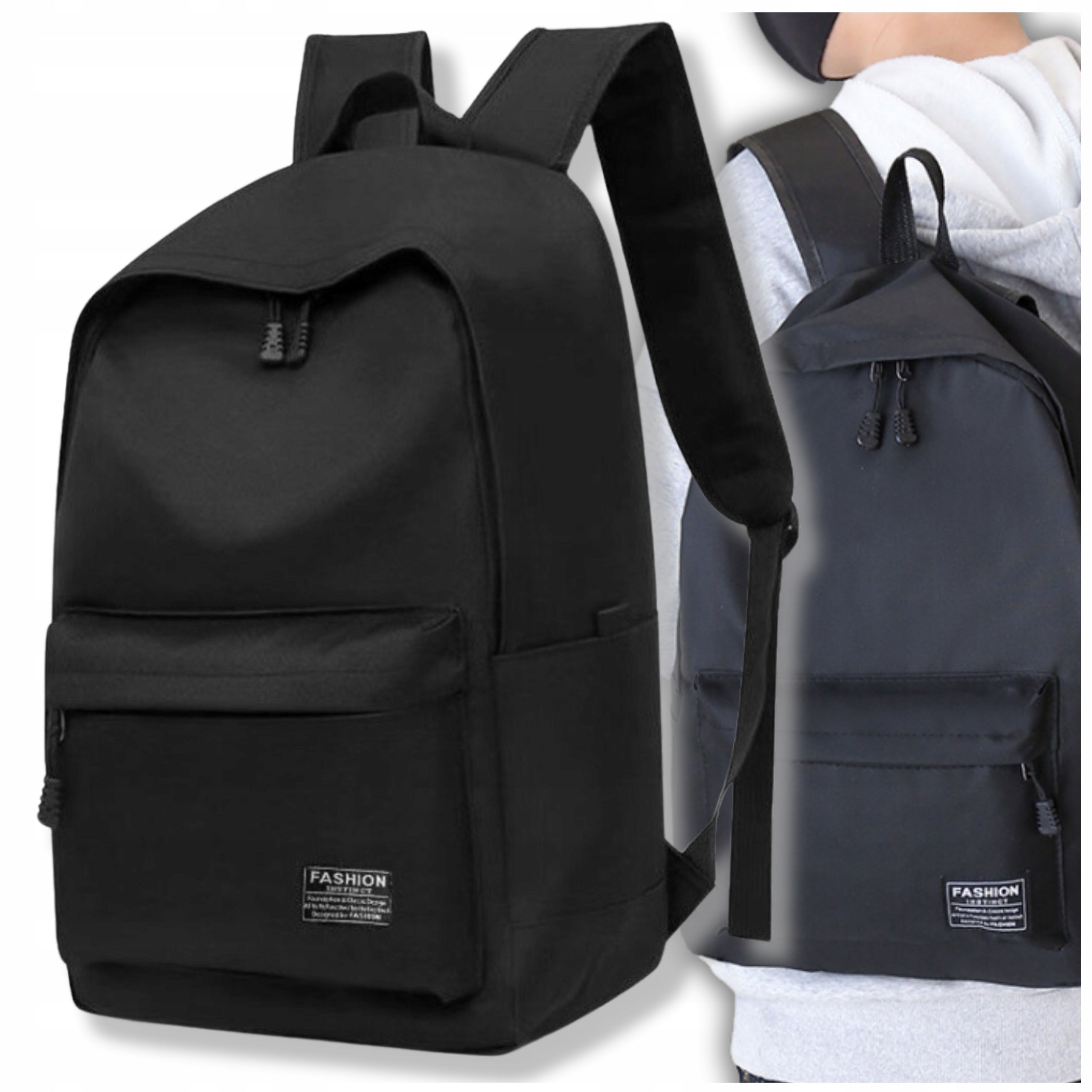 Backpack black sports school city roomy tourist large travel Brand EdiBazzar