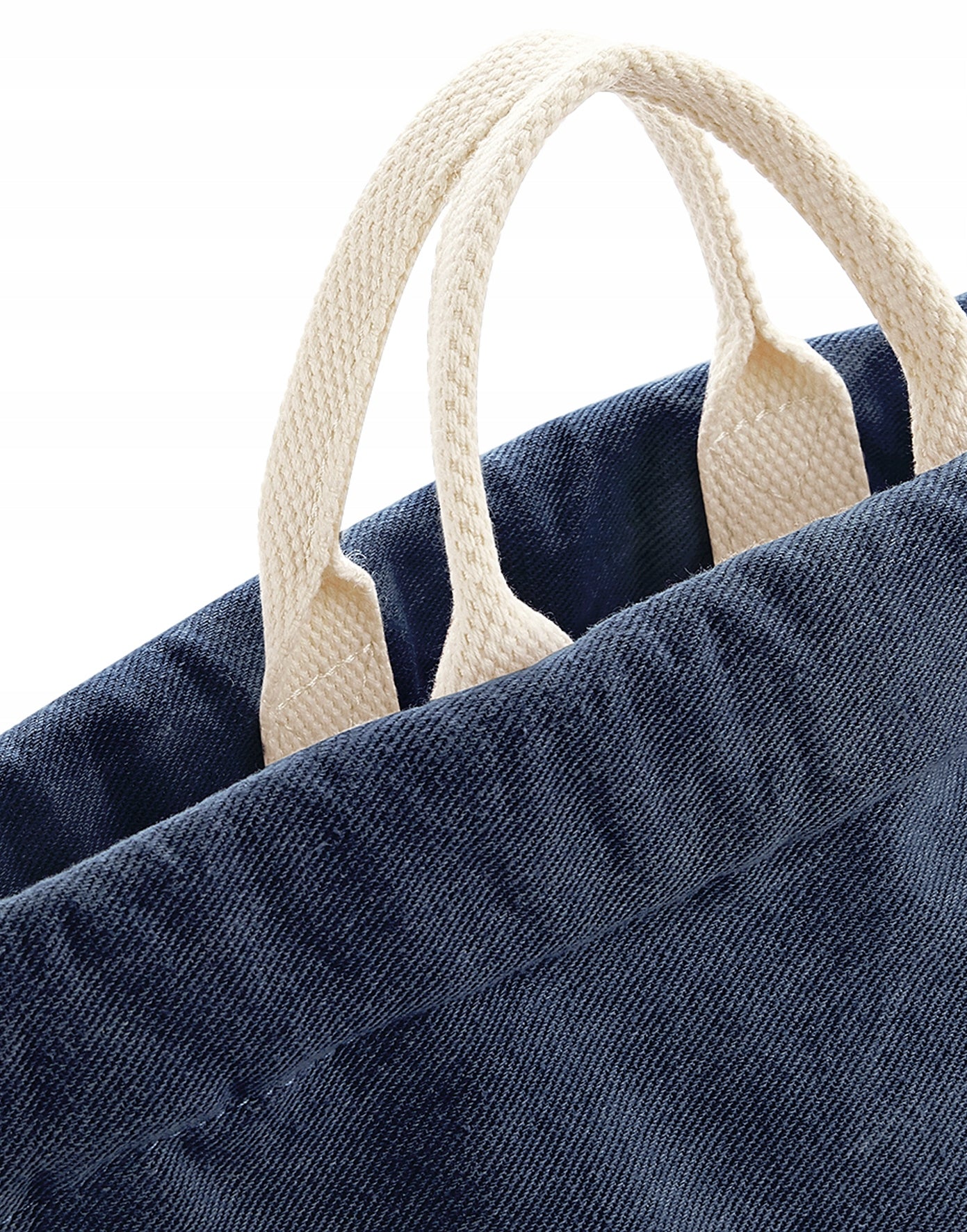 Backpack cotton bag 12L dark blue for gym school sport Brand BagBase