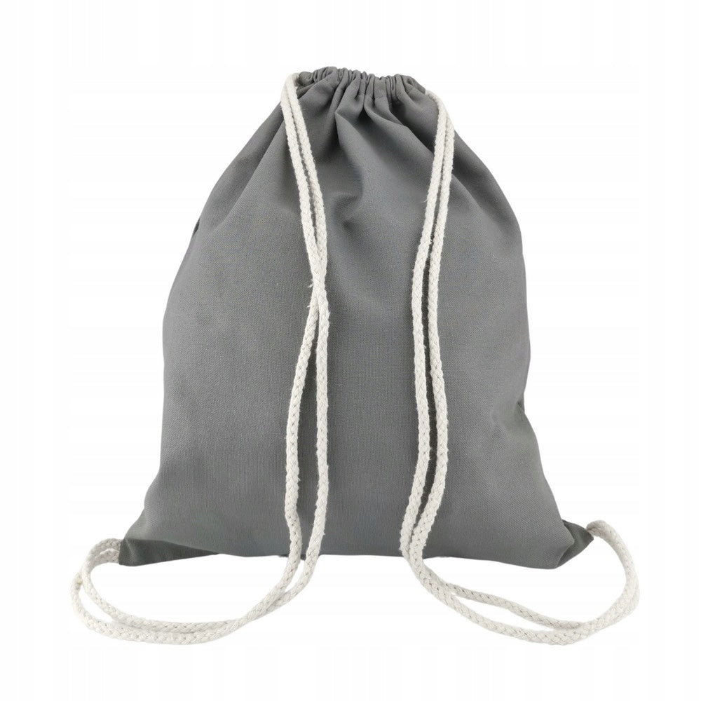 Backpack cotton bag grey 250g 360x440 EKO drawstring GREY Packaging status original