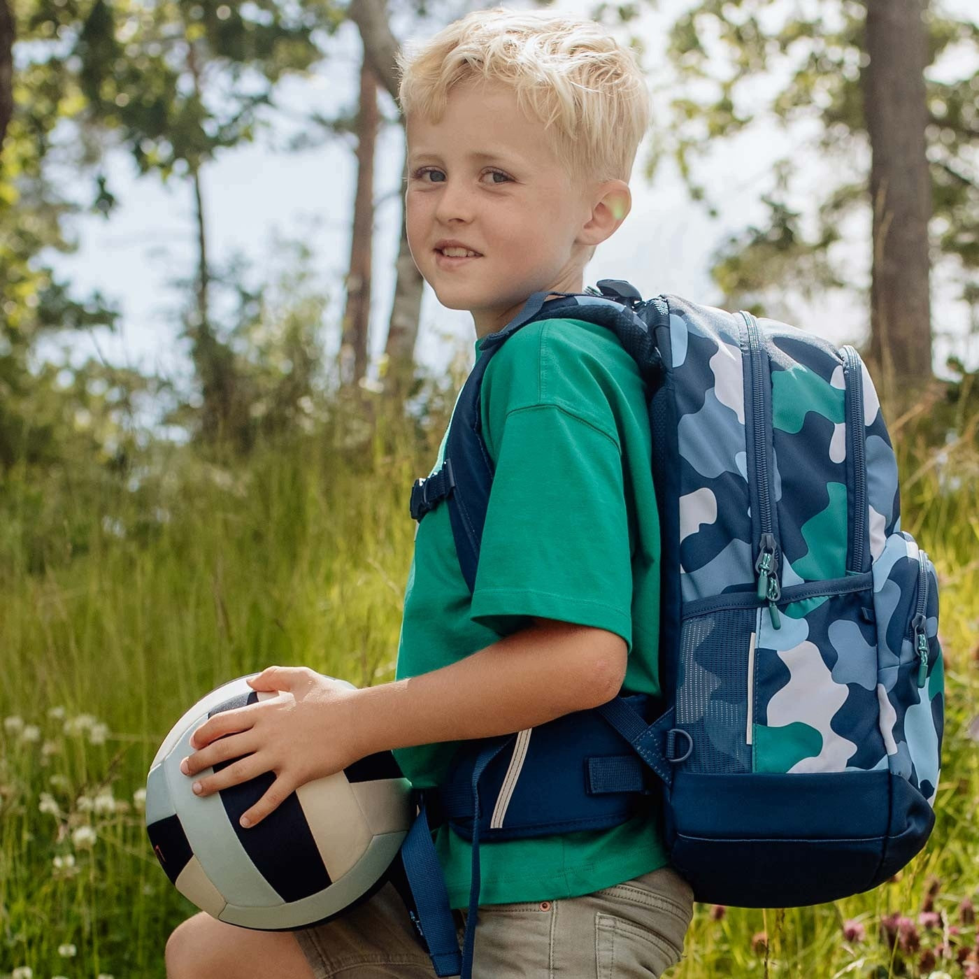 Backpack, ergonomic backpack, 30 L, sport junior - camouflage color Brand BECKMANN