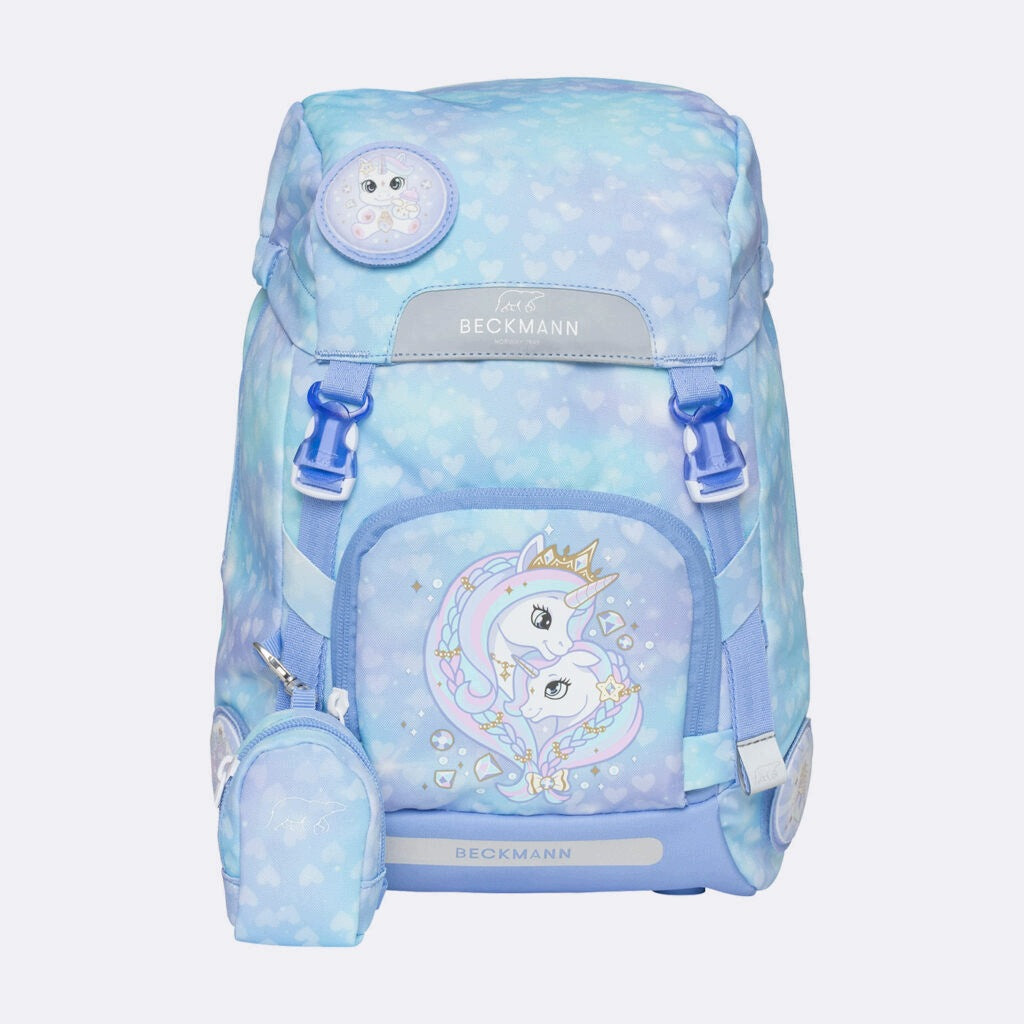 Backpack, ergonomic backpack, classic set of 7 elements, Unicorn Color multicolor