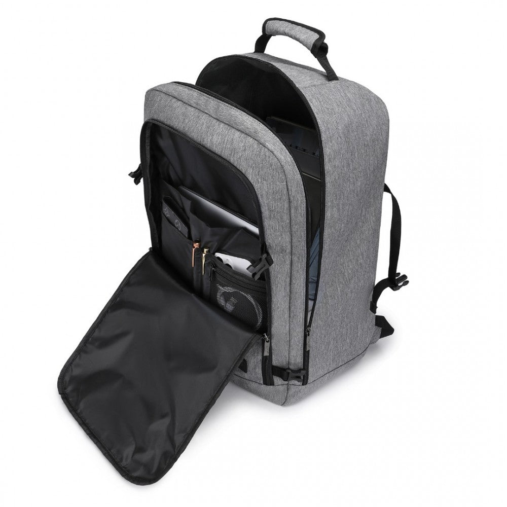 Backpack for Airplane Ryanair 55x40x20 Grey Hand Luggage Large Expander 3.0 EAN (GTIN) 9120043893726