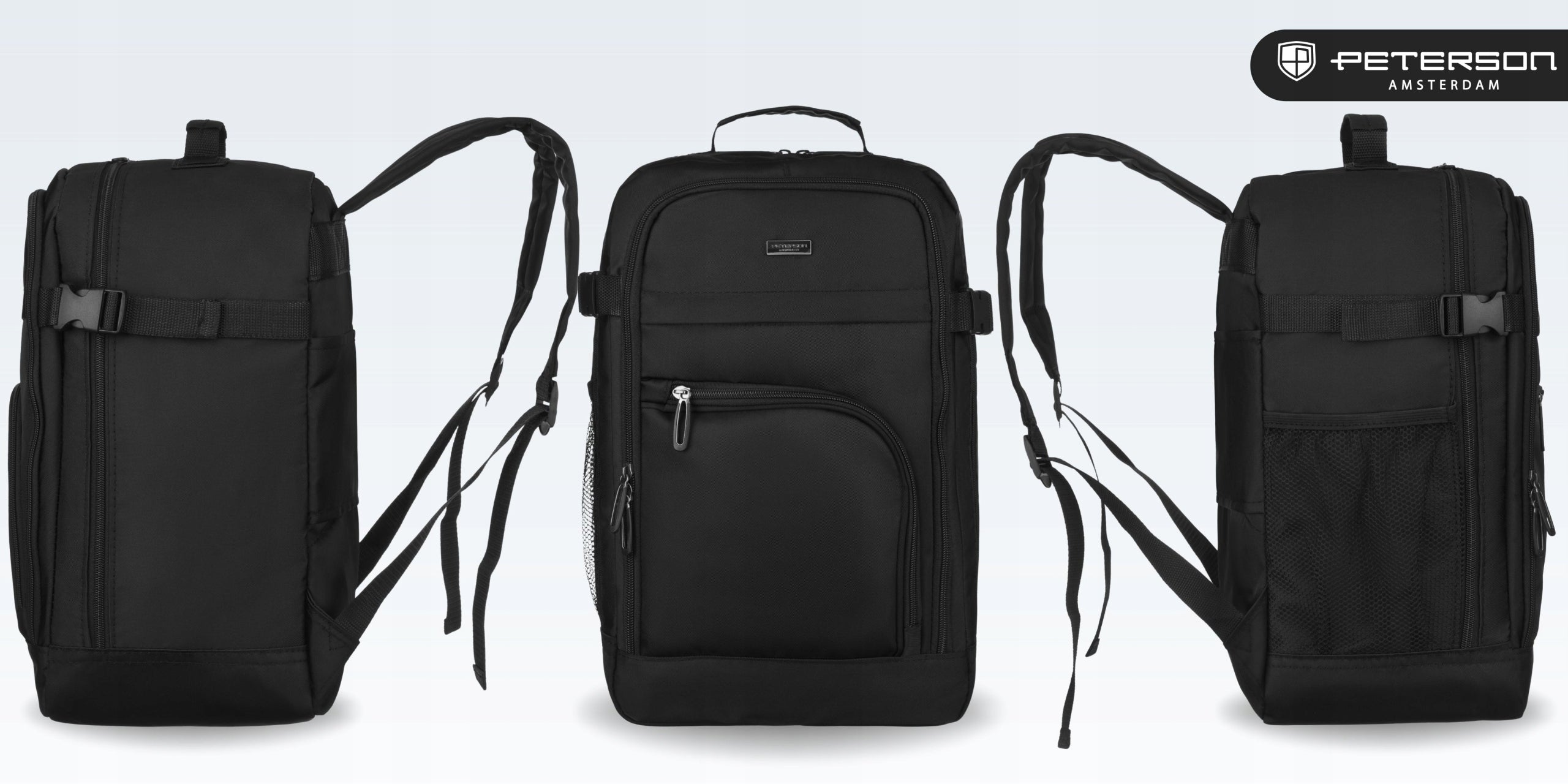 Backpack for aircraft RYANAIR 40x25x20 cabin tourist luggage PETERSON Brand Peterson