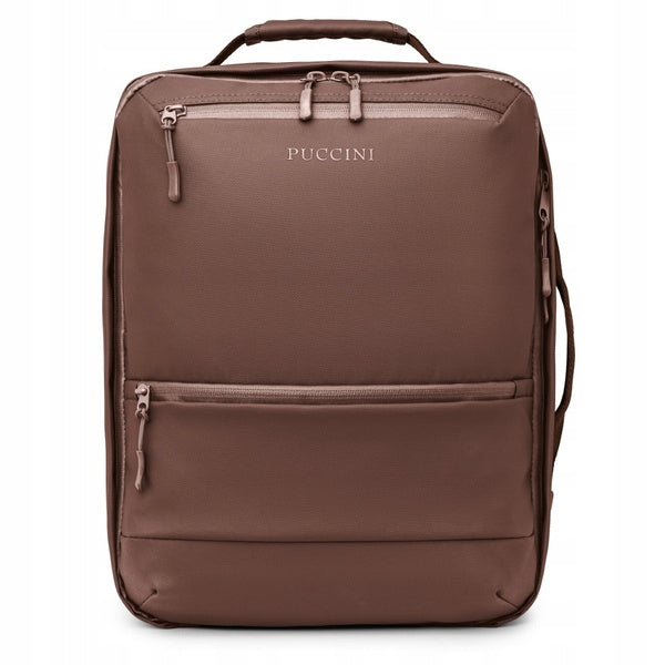 Backpack for airplane Puccini PM90361 brown hand luggage Wizzair/ Ryanair