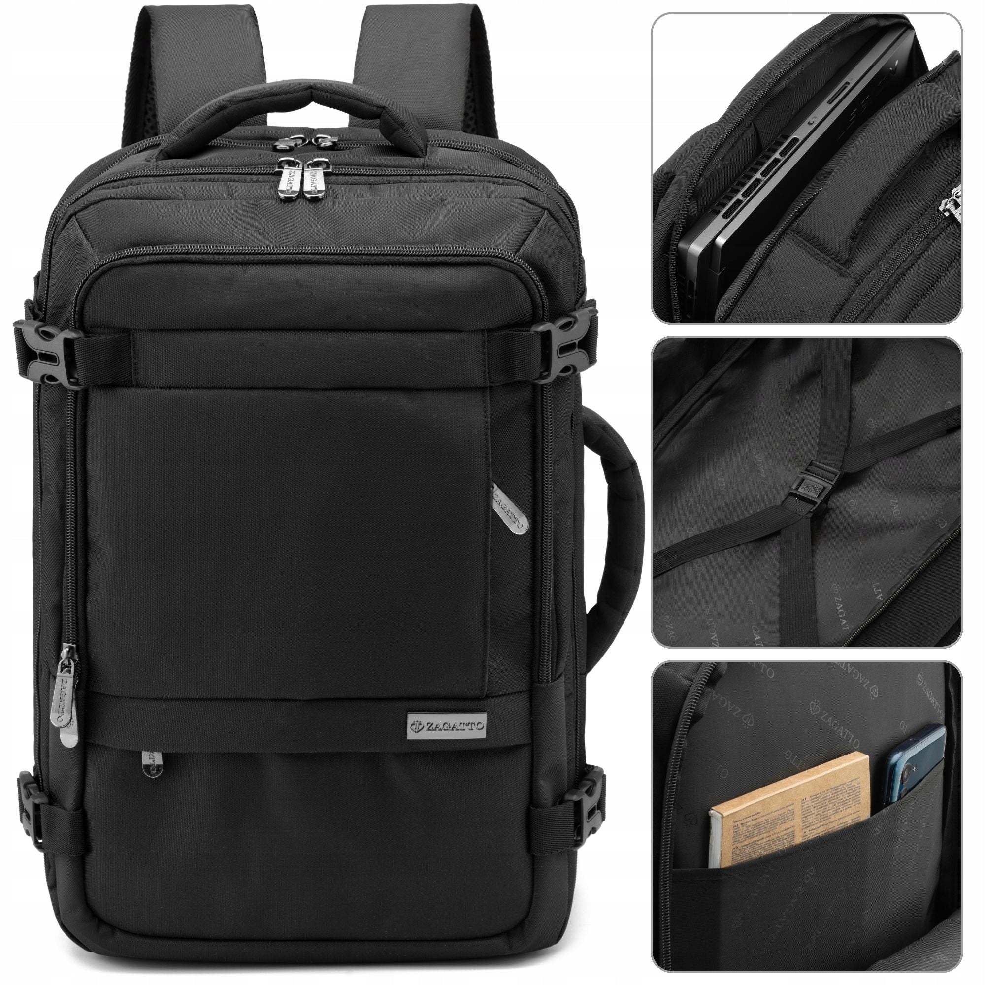 Backpack for airplane RYANAIR WIZZAIR cabin tourist luggage ZAGATTO Brand Zagatto