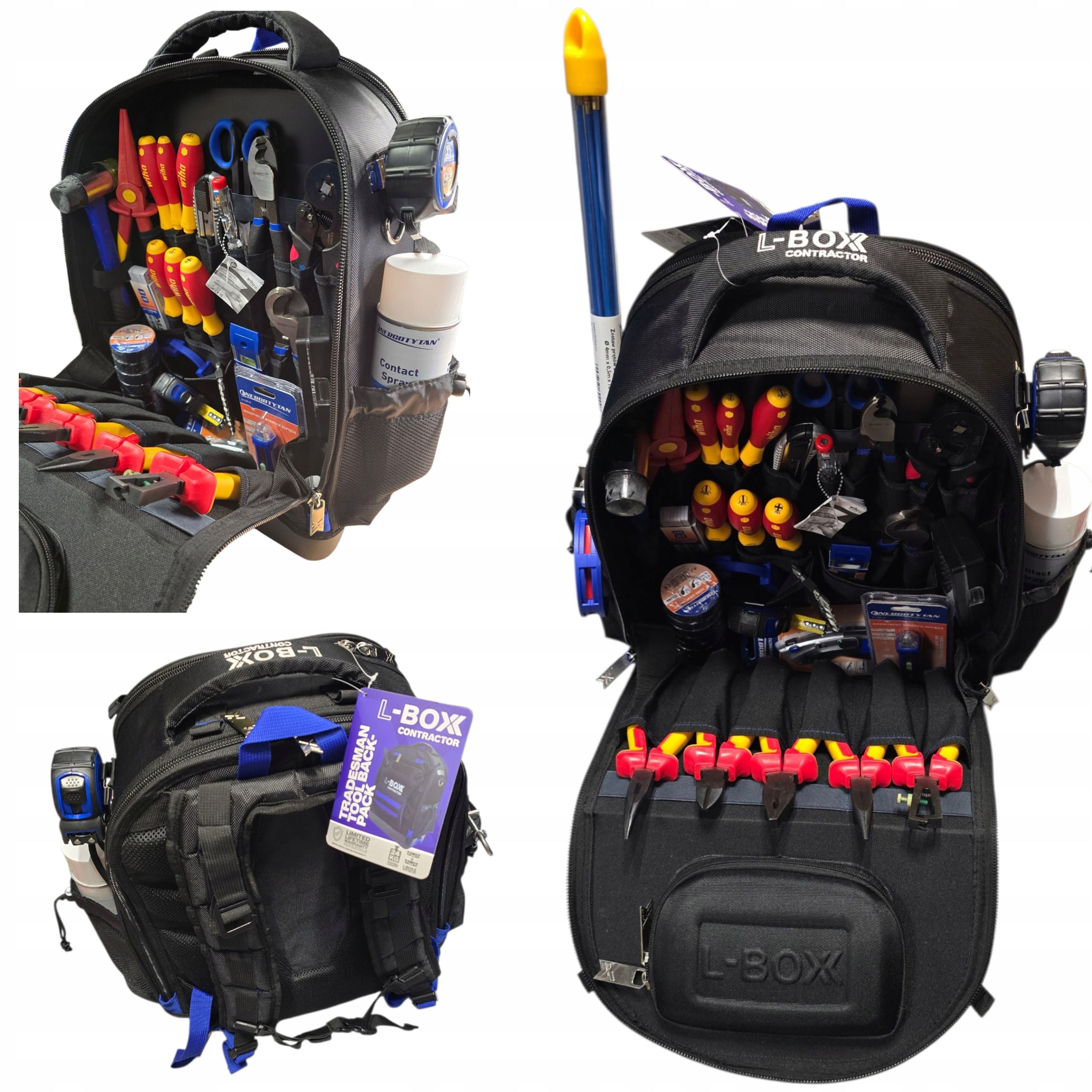 Backpack for electrician Dewalt Wiha ENERGOTYTAN KNIPEX SET ELECTRICIAN 95 pcs.