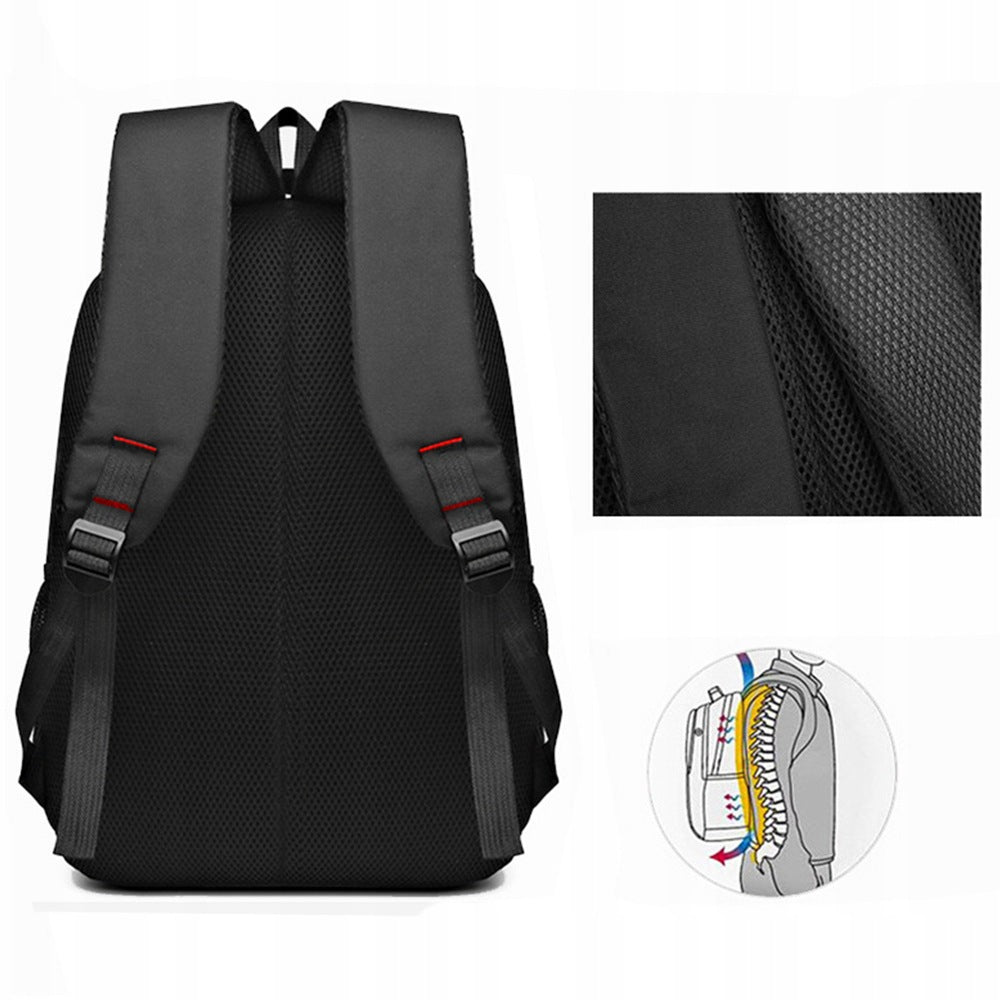 Backpack for school city work elegant black ergonomic Main pattern plain
