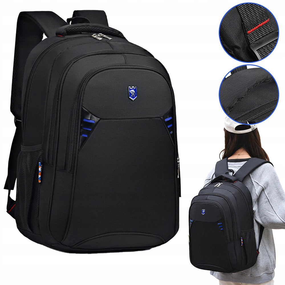 Backpack for school city work elegant black ergonomic