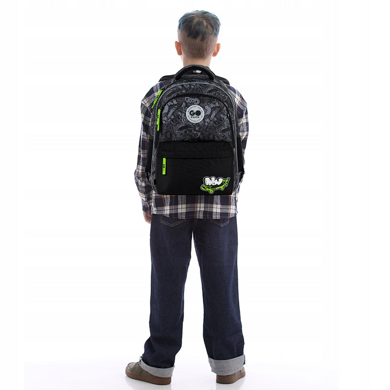 Backpack for school for boys 9-12 years multi-chamber format A4 GoPack Manufacturer code GO26-182M-7