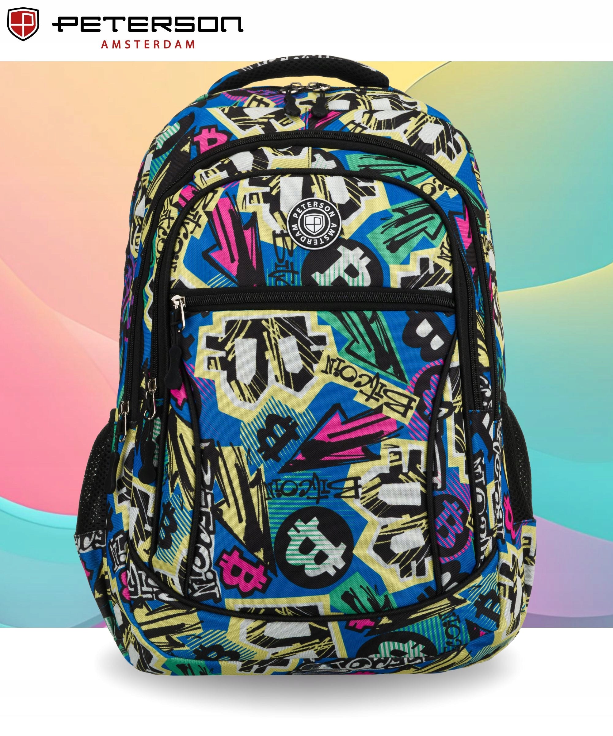 Backpack for school roomy lightweight school satchel for children Peterson Packaging status original
