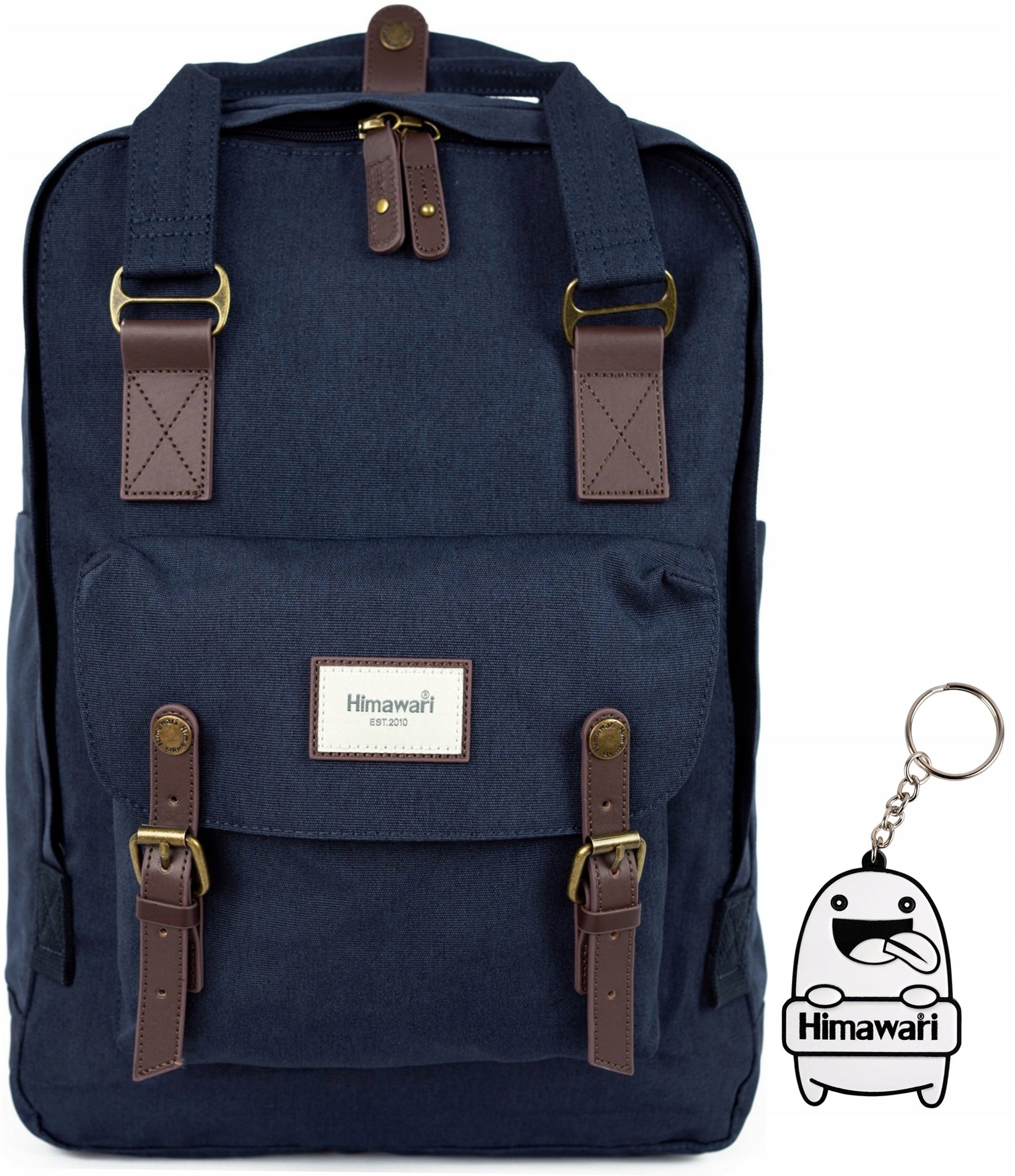 Backpack for trip Himawari L - for hiking school in the mountains Navy blue