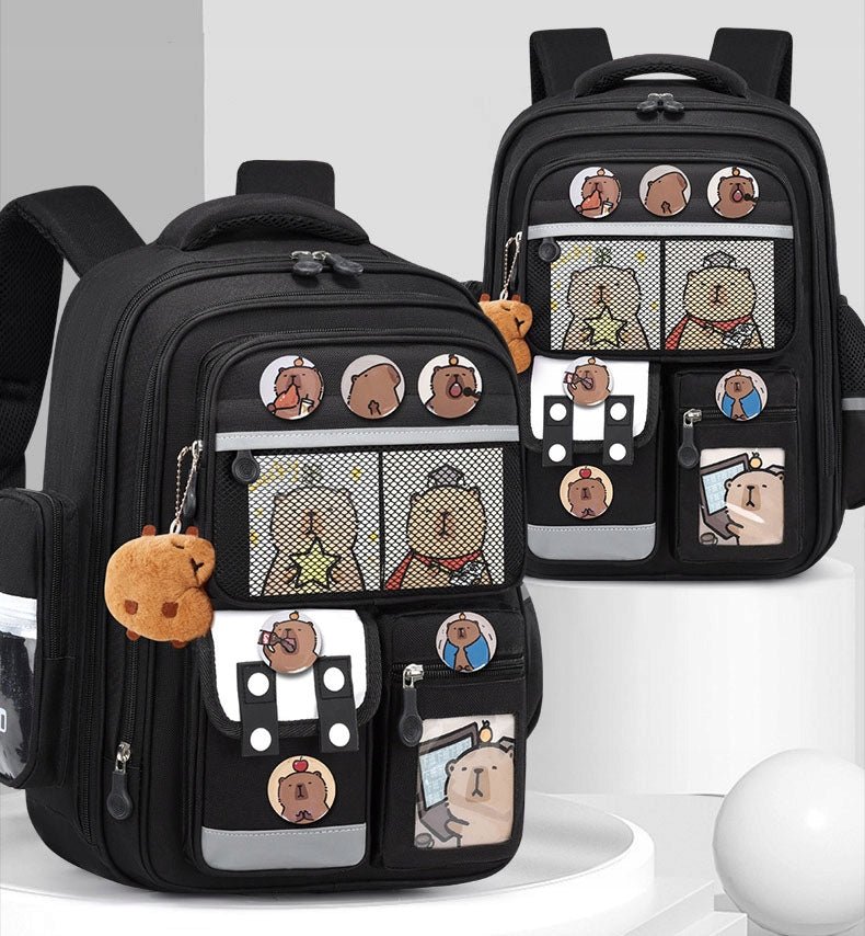 Backpack large KAPIBARA children's school satchel for children to school A4 Manufacturer code P0874