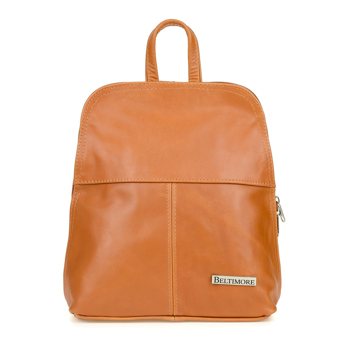 Backpack leather camel bag elegant handy Beltimore 021 Dimensions small (smaller than A4)
