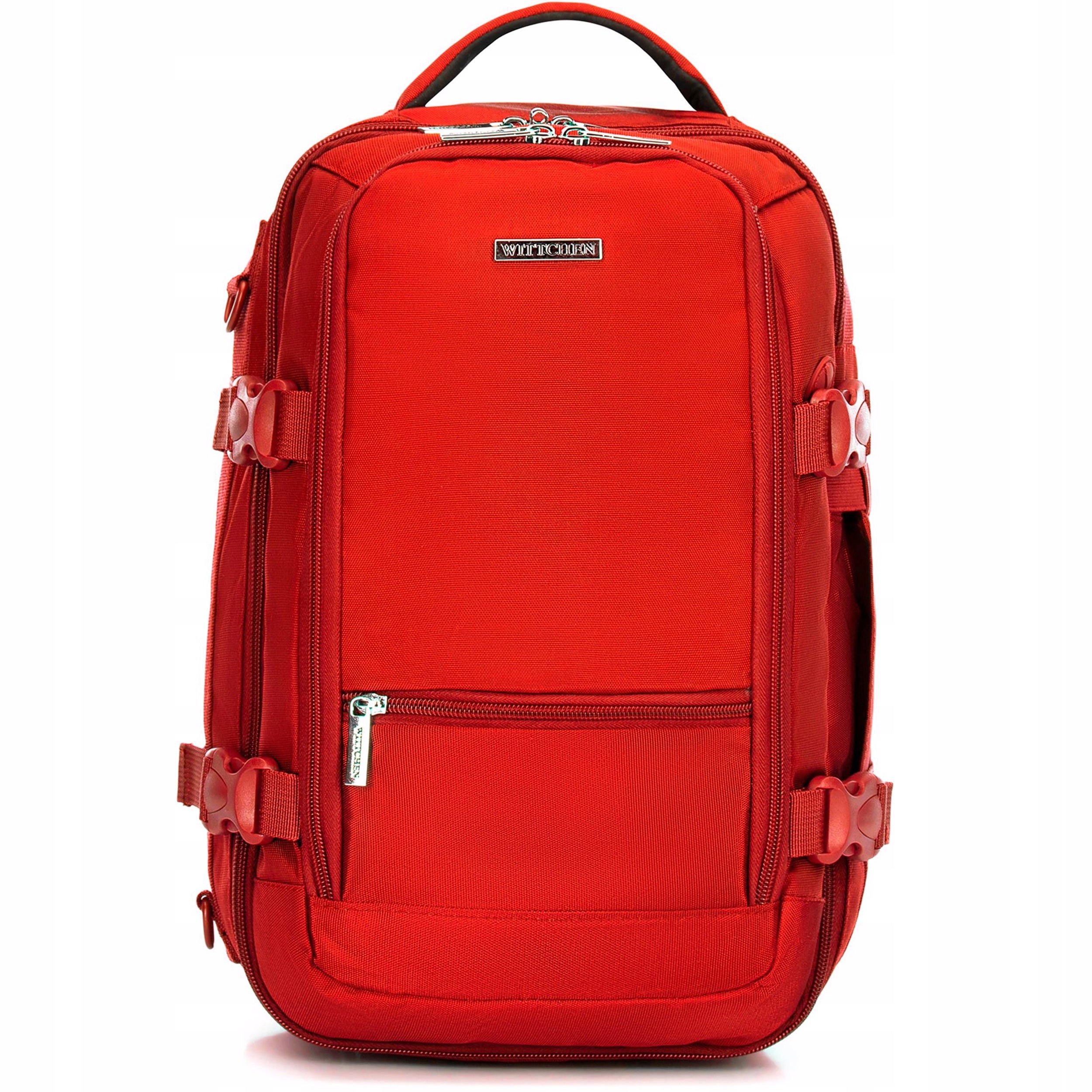 Backpack or shoulder bag multifunctional for airplane WITTCHEN red
