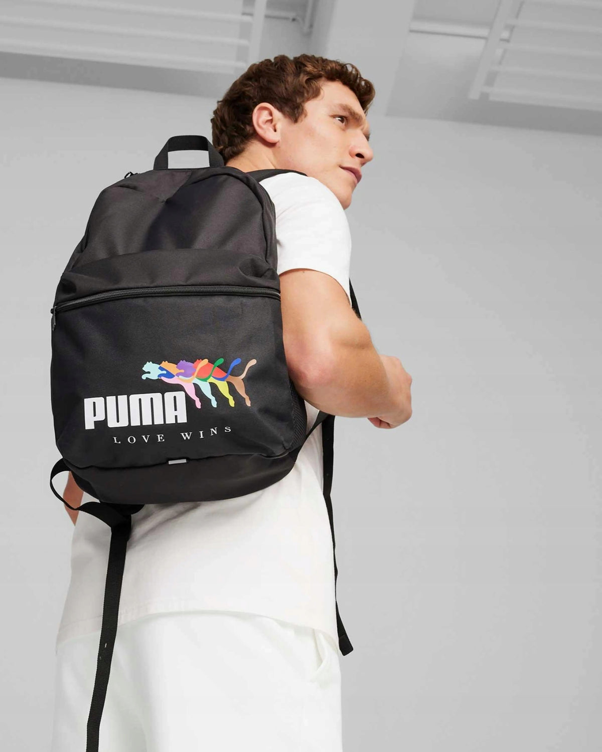 Backpack puma school sports black youth for boy girl