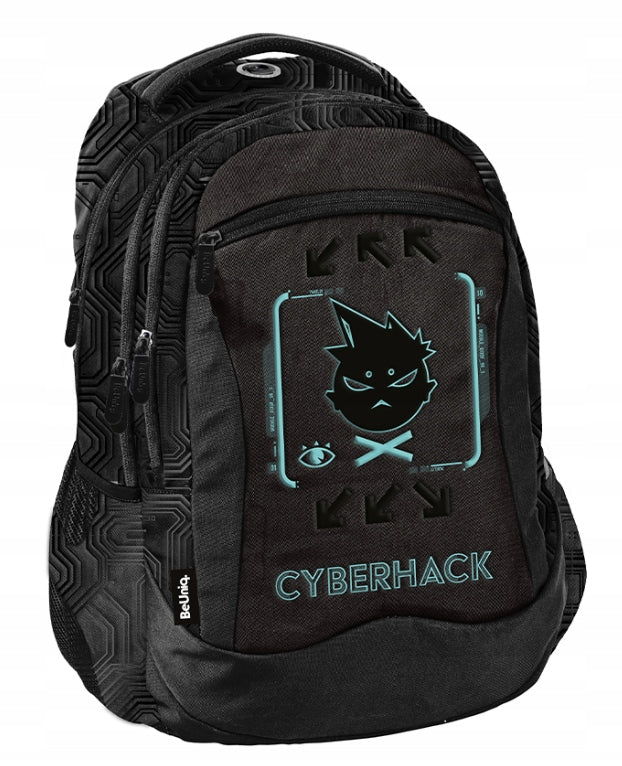 Backpack school satchel Cyberhack BeUniq black