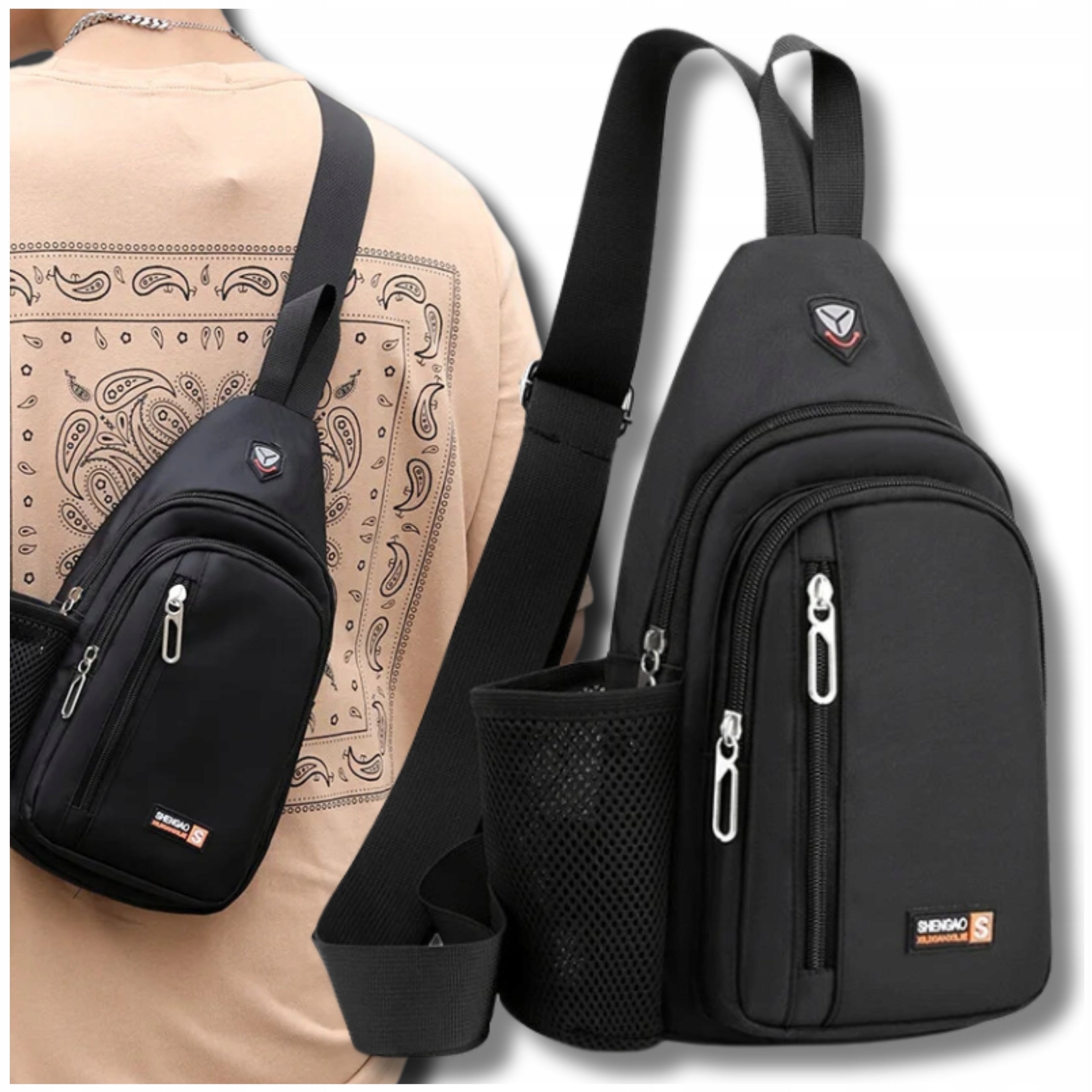 Backpack sports shoulder bag lightweight waterproof pouch for men Packaging status original