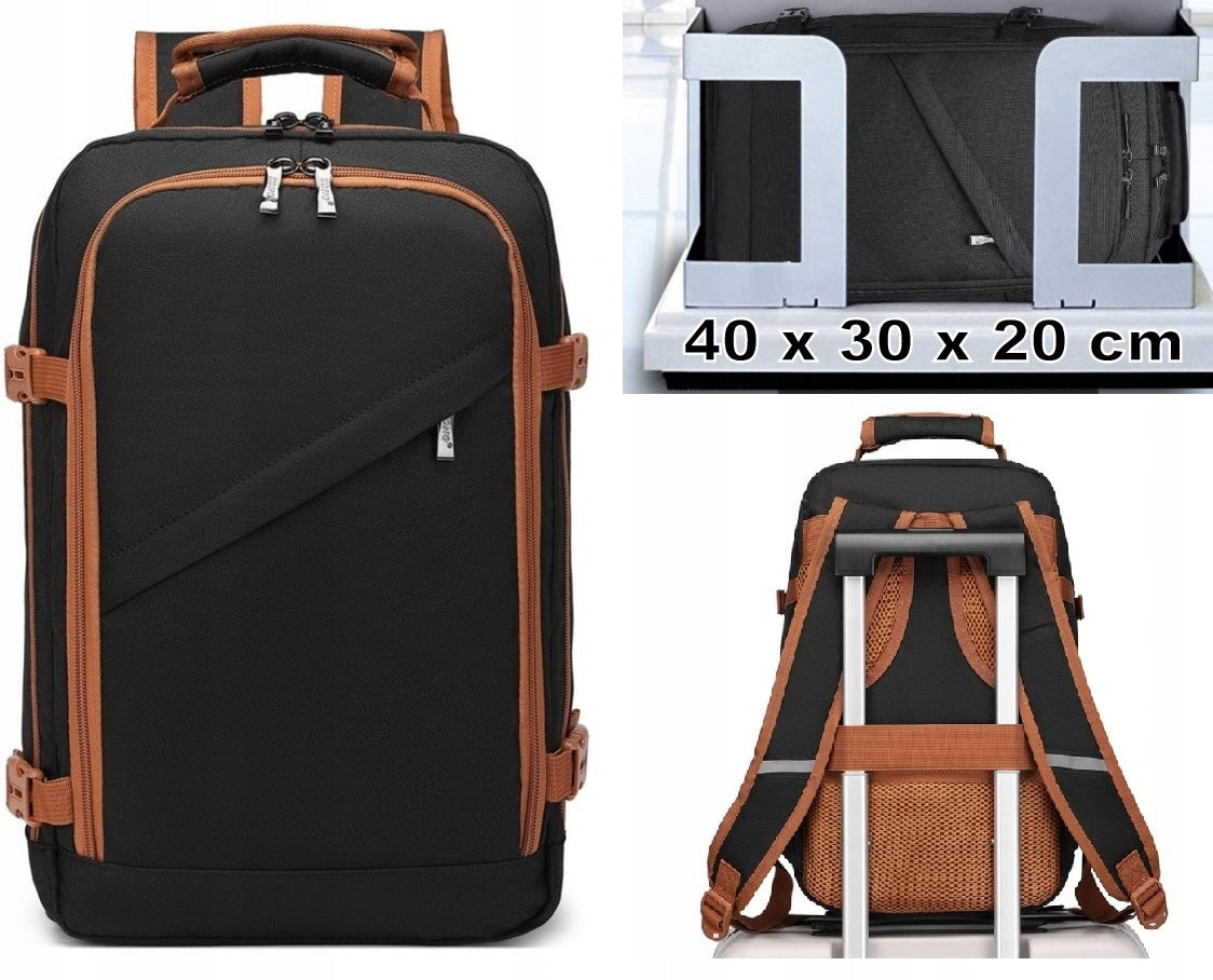 Backpack suitcase carry-on luggage 40x30x20 for Airplane small Expander