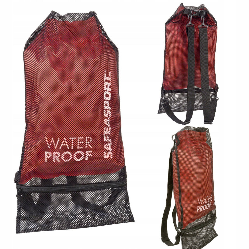 Backpack waterproof quick-drying mesh bag for swimming pool beaches kayak 20L