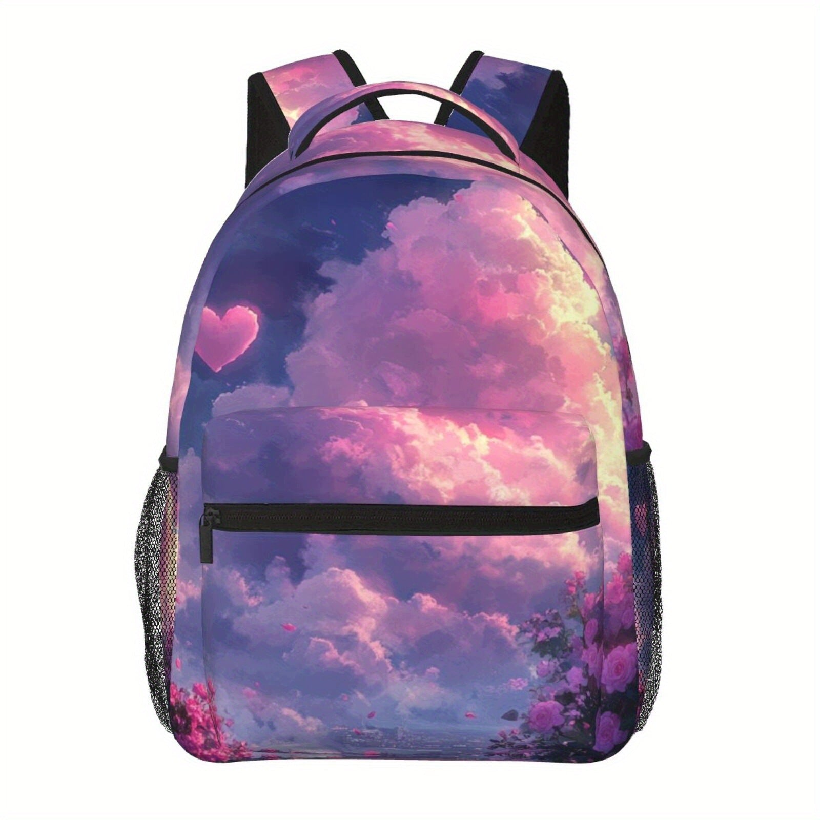 Backpack with Cloud Print for School and Travel